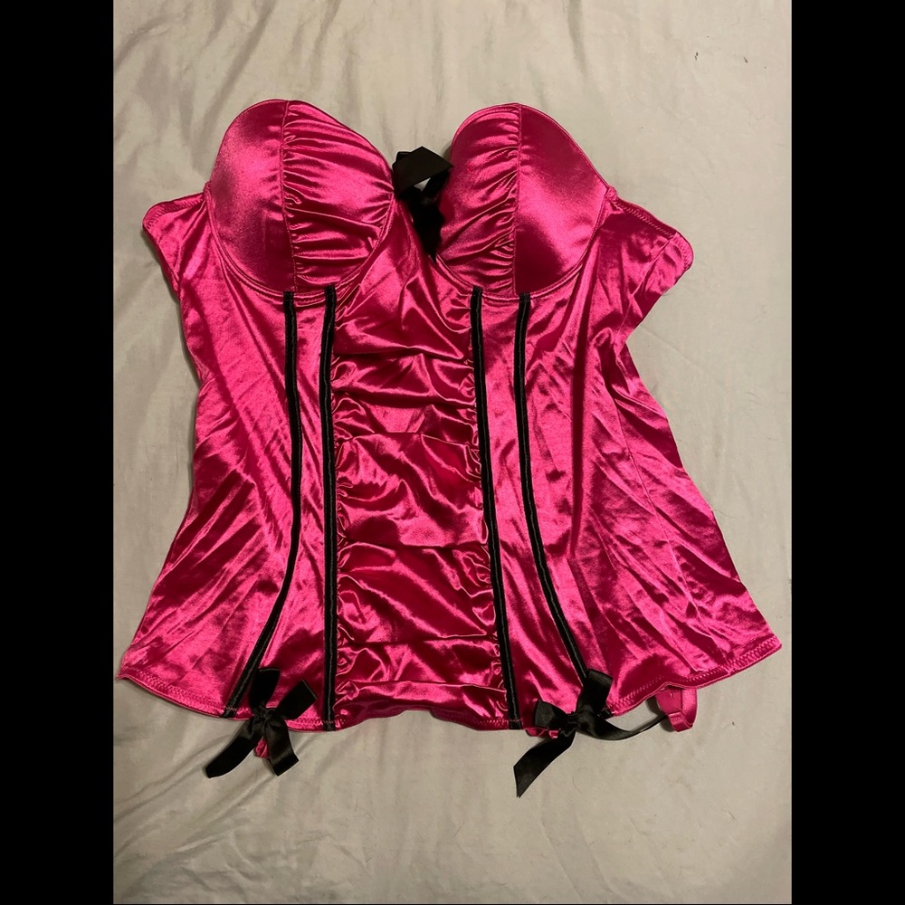 Torrid Magenta & Black Bustier